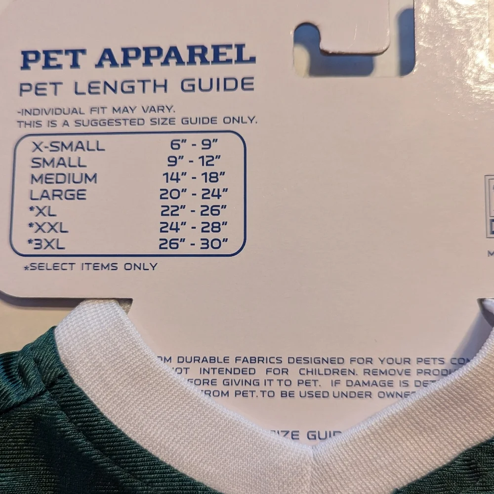 Pet Apparel Michigan State Spartans Size Medium BNWT